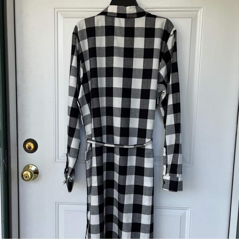 •PLACE• NWT Buffalo Plaid Shirt Dress - Size Large - Picture 4 of 7